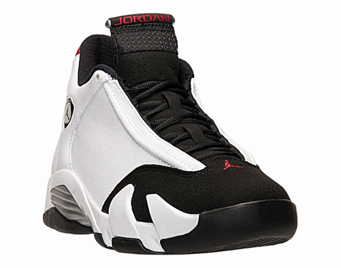 jordan retro blanco con negro
