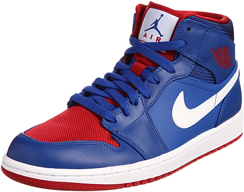 Jordan 1 azul con rojo online