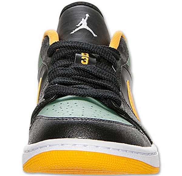 Air Jordan 1 Low Blanco Verde Suerte Negro - hypescrape