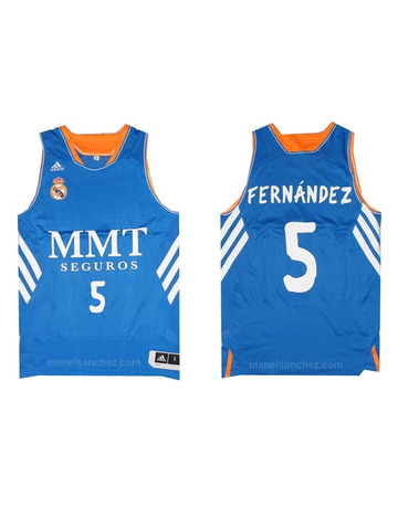 Camiseta Rudy Fernández Real Madrid Basket 13/14 (azul/blanco)
