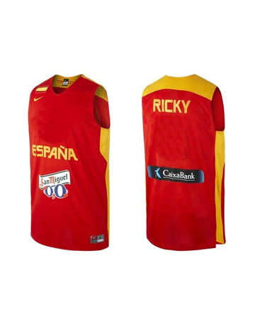 Camiseta Selección España Ricky Rubio (600/rojo/amarillo)