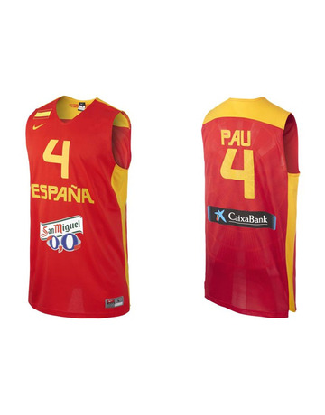 Camiseta Selección España Pau Gasol (600/rojo/amarillo)