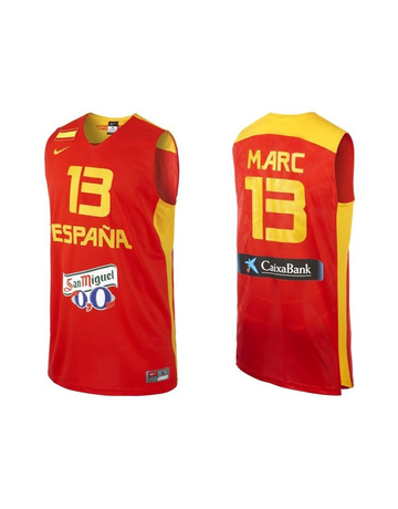 Camiseta Selección España Marc Gasol (600/rojo/amarillo)