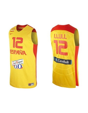 Camiseta Selección España Llull (740/amarillo/rojo)