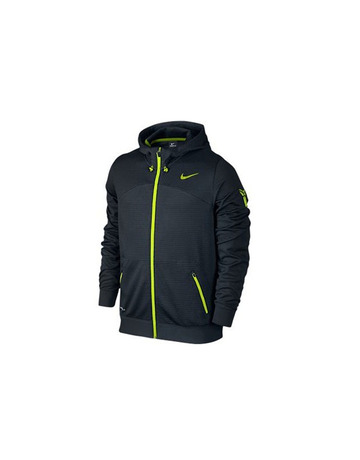 Sudadera Capucha Kobe Hero Premium Full-Zip (010/negro/volt)