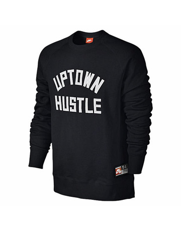 Nike Sudadera AW77 Basketball Graphic Crew (010/negro/blanco)