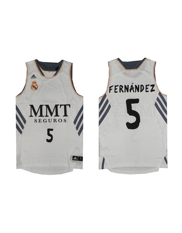Camiseta Rudy Fernández Real Madrid Basket 13/14 (blanco)