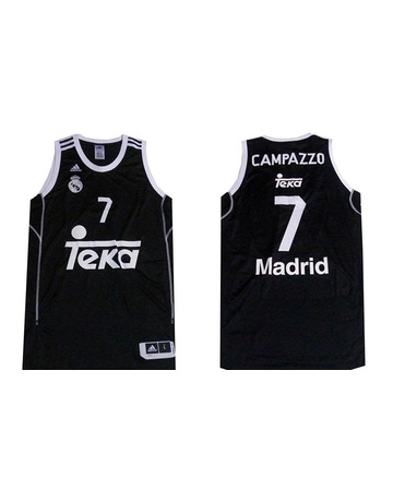Camiseta Campazzo 2ª Equipación Real Madrid Basket 2014 (negra)