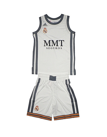 Adidas Equipación Basket Real Madrid 2013/2014 (blanco/plomo)