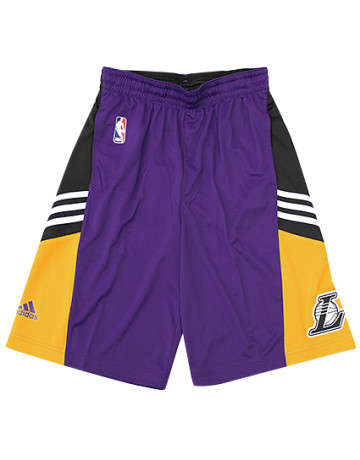 Adidas NBA Short Niño Lakers Winter Hoops (purpura/negro/amarillo)