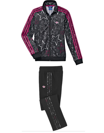 Adidas Chandal JG Style Firebird  (negro/rosa)