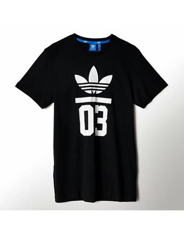 Adidas Originals Camiseta 3-Stripes Trefoil (negro/blanco)