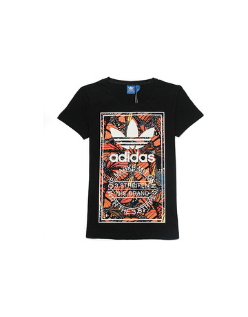 Adidas Original Camiseta Mujer ButterFly Print (negro/multicolor)