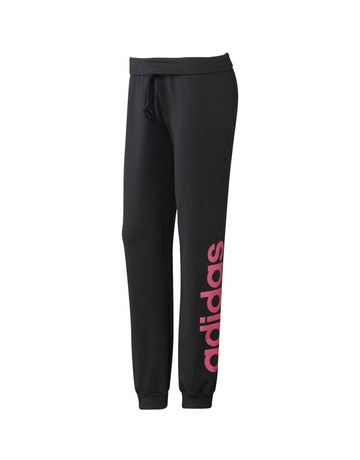Adidas Pantalón Mujer Essential Branded Logo (negro/rosa)