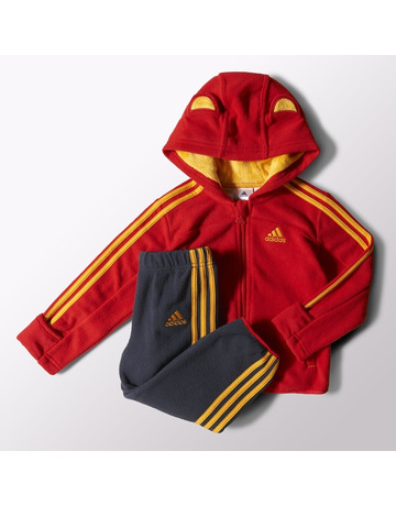 Adidas Chandal Bebé Fun Polar Jogger (rojo/gris/amarillo)