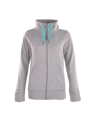 Adidas Chaqueta Mujer Essential Branded TT FZ (gris/turquesa)