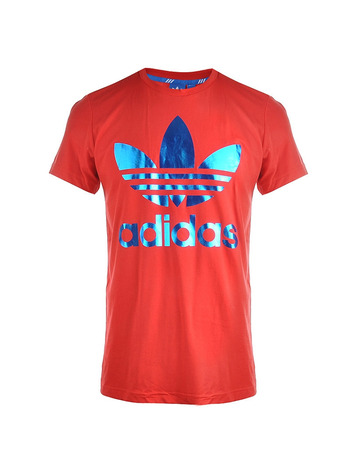 Adidas Original Camiseta Trefoil (rojo/azul)