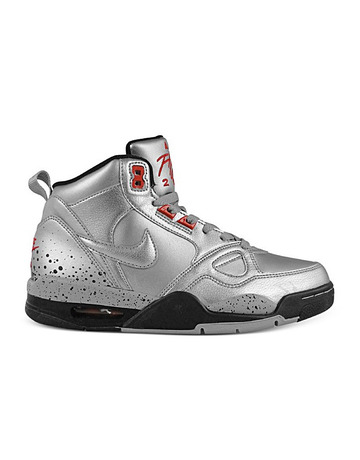 Nike Wmns Flight 13 Mid "Silver" (002/plata/negro/rojo)