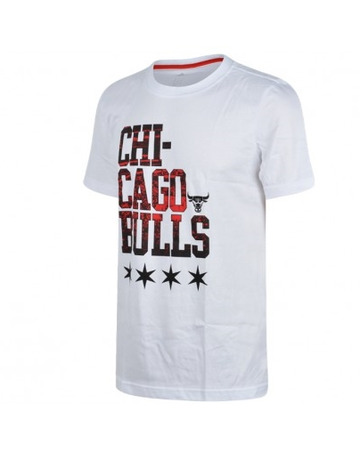 Adidas NBA Camiseta Graphic Team Chicago Bulls (blanco)