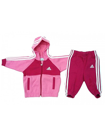 Adidas Chándal Inf J 3S FZ  Jogge Tracksuit (Ultrarosado/rosa)