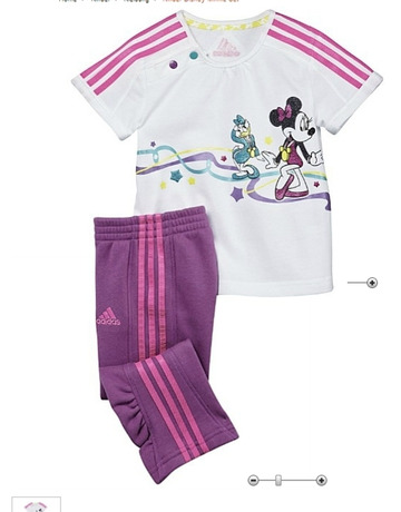 Adidas Conjunto Bebé Disney Minnie Olimpycs (blanco/purpur/rosa)