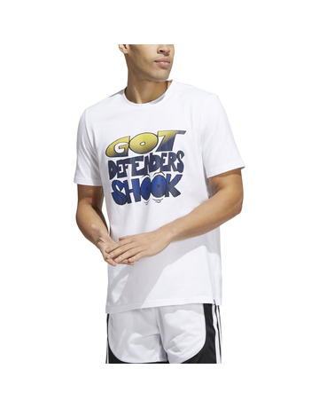 Adidas Basketball Got You Shook Graphic Tee "White"