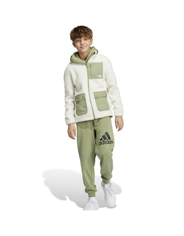 Adidas J SHERPA JKT "White-Green"