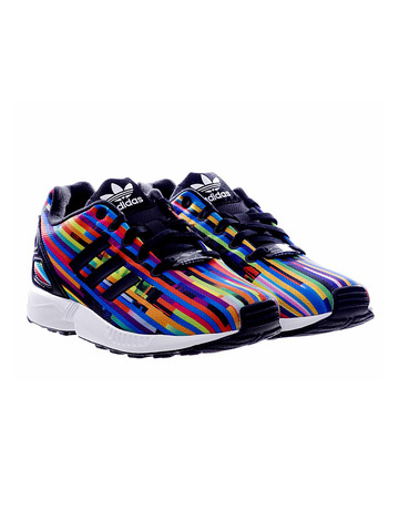 Adidas Originals ZX Flux J "Digital Noise" (core black/white/multicolor)