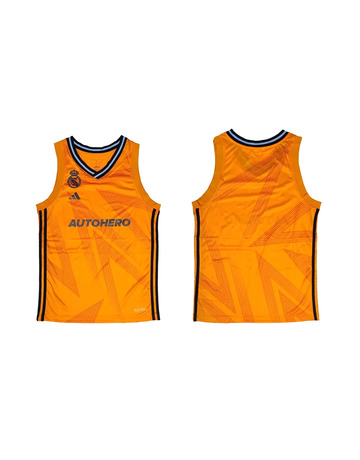 Camiseta Junior 2ª Equipación Real Madrid Baloncesto "Orange"