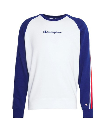 Champion Retro Basketball French Terry Sweat Crewneck "White"