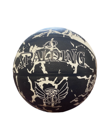 Balón Spalding Flight Crack Black White Rubber (Size 5)