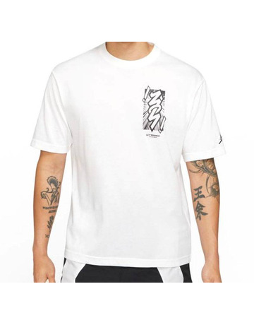 Jordan Dri-FIT Zion Men's SS T-Shirt "White-Black"