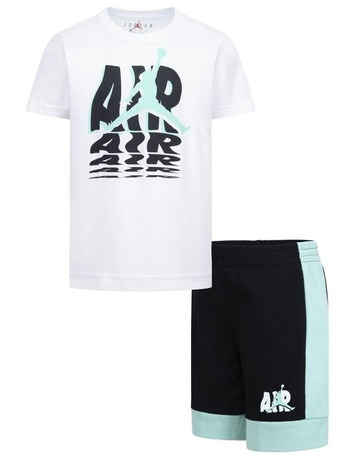 Jordan Infants JDB Galaxy French Terry Tee Shorts Set "Black"