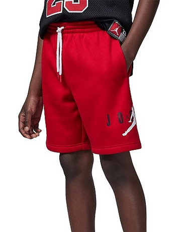 Jordan Kids Jumpman Logo Sustainable Fleece Shorts ''Red''