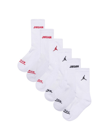 Jordan Kids JHB Legend Crew 6 PPack Socks "White"