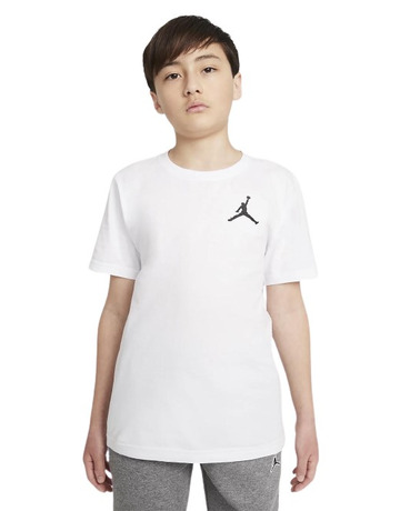 Jordan Kids Jumpman Air Embroidered Tee "White"