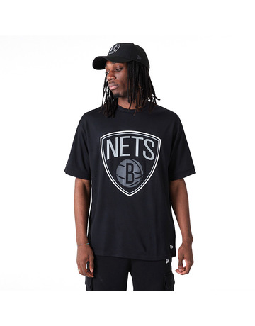 New Era NBA Brooklyn Nets Outline Mesh Oversized Tee