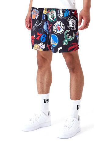 New Era NBA Logo Team All Over Print Shorts