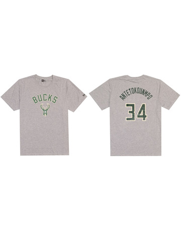 New Era NBA Team Logo Milwaukee Bucks # 34 Antetokounmpo #