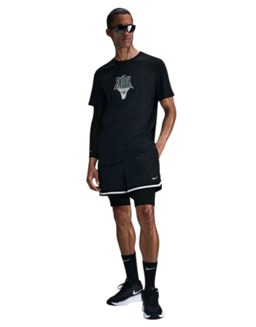 Nike Dri-Fit Basketball Jersey "Black White"
