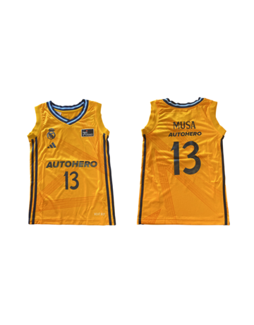 Real Madrid Camiseta ACB Basket Niñ@ 2ª Equip 24/25 # 13 MUSA #