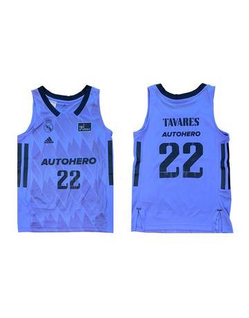 Real Madrid Camiseta Basket Niñ@ 2ª Equipación # 22 TAVARES #