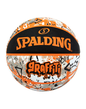 Spalding Orange Graffiti Sz7 Rubber Ball (Size 7)