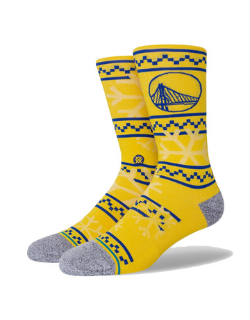 Stance NBA Golden State Frosted 2 Crew Socks "Yellow"