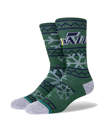 Stance NBA Utah Jazz Frosted 2 Crew Socks "Green Pine"