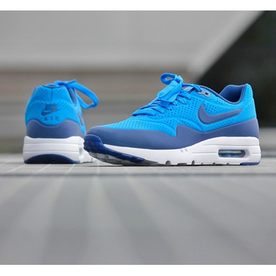 NIKE AIR FORCE ONE BLANCAS LOGO AZUL