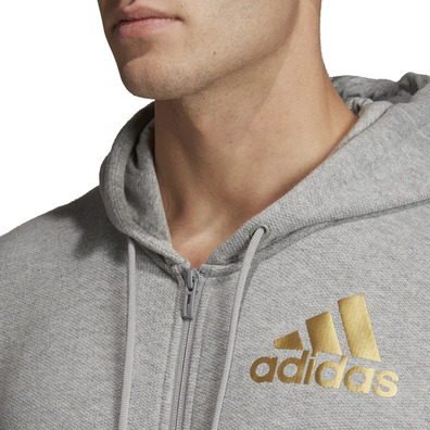 Adidas Sport ID Full-Zip Hoodie (Mgrey)
