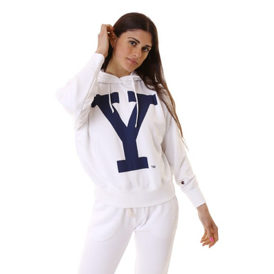 Champion Legacy College Reverse Weave Yale Hoodie "White"