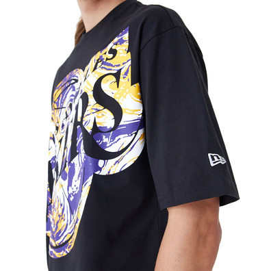 New Era NBA L.A Lakers All Over Print In.fill Oversized T-Shirt