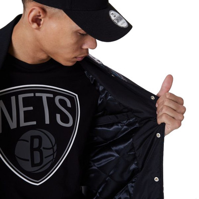 New Era NBA Multi Team Logo All Over Print Bomber Jacket